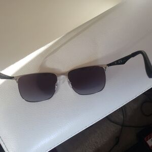 Ray-Ban Black and Silver Sunglasses